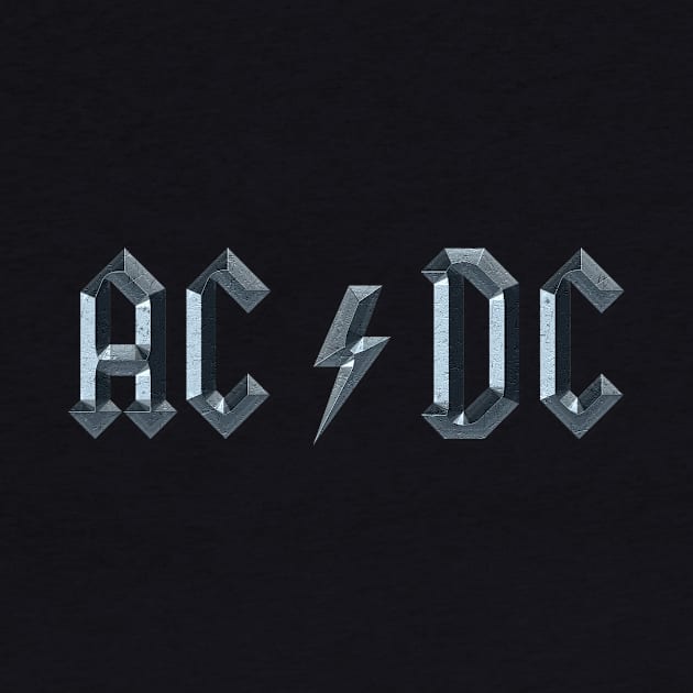 AC DC 3D logo by EduardoLimon